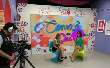 秘鲁电视台室内P4高清LED显示屏