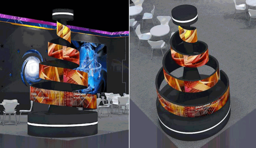 柔性屏全彩 软模组 异形屏 美邦科技 深圳