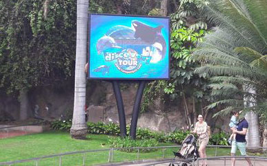 西班牙户外固装P6 LED显示屏美邦科技光电