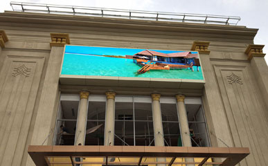 柬埔寨西港P8户外LED电子显示屏,美邦科技光电