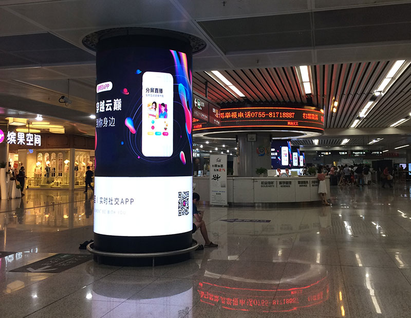 圆柱形全彩LED显示屏