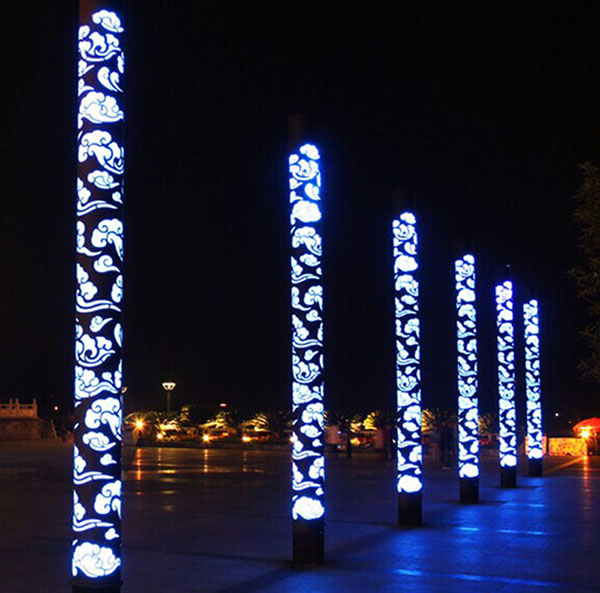 图为户外LED圆柱屏