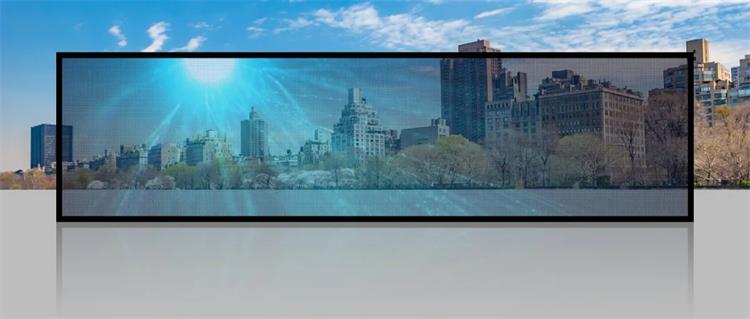 美邦科技LED透明屏之贴膜屏闪亮上市