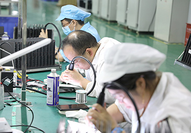 美邦科技工厂一角